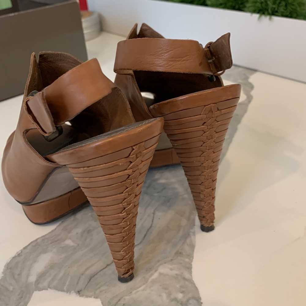 Platform Leather Heels - image 2